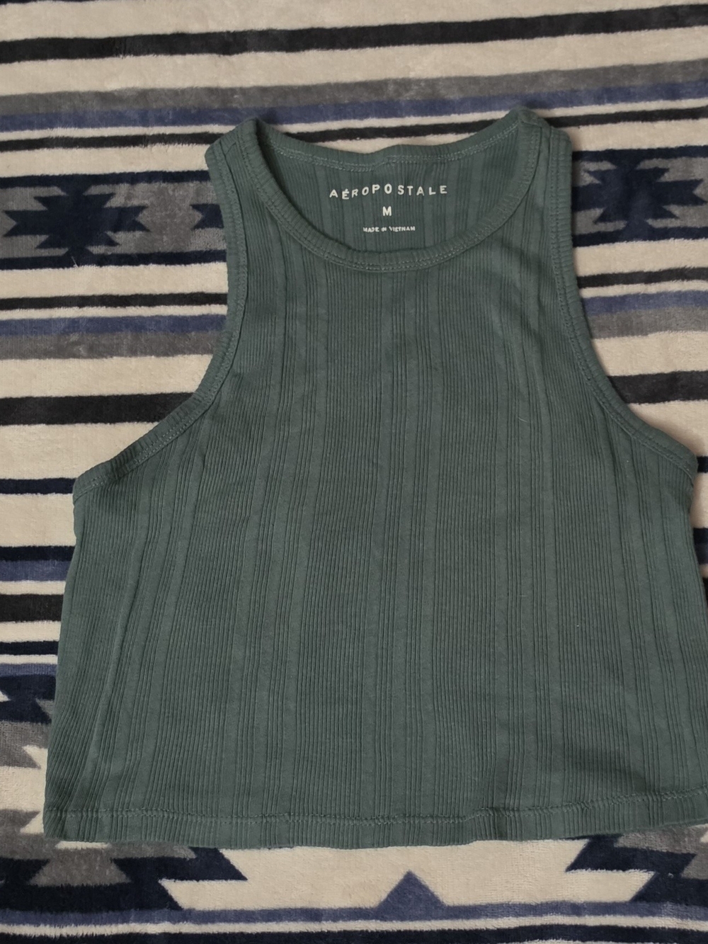 Aeropostale Ribbed Crop Tank Top
